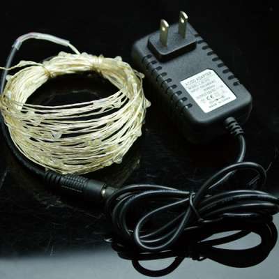 LED String Light 10m 100leds Copper Wire Fairy Lights with 1A Power Adapter Christmas New Year Wedding Decoration Lights