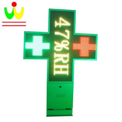 Outdoor Led Pharmacy Cross Sign Board Display